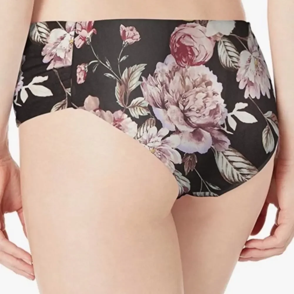 Rachel Roy Ruched side floral bikini swim bottom